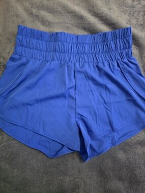 Women’s Blue High-Waist Active Shorts